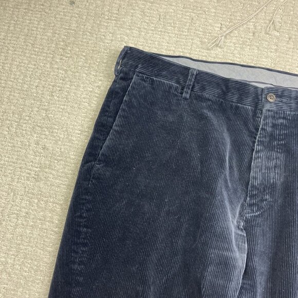 Polo Ralph Lauren Corduroy Pants Mens Size 38 Classic Fit Navy Blue Read - Picture 2 of 14
